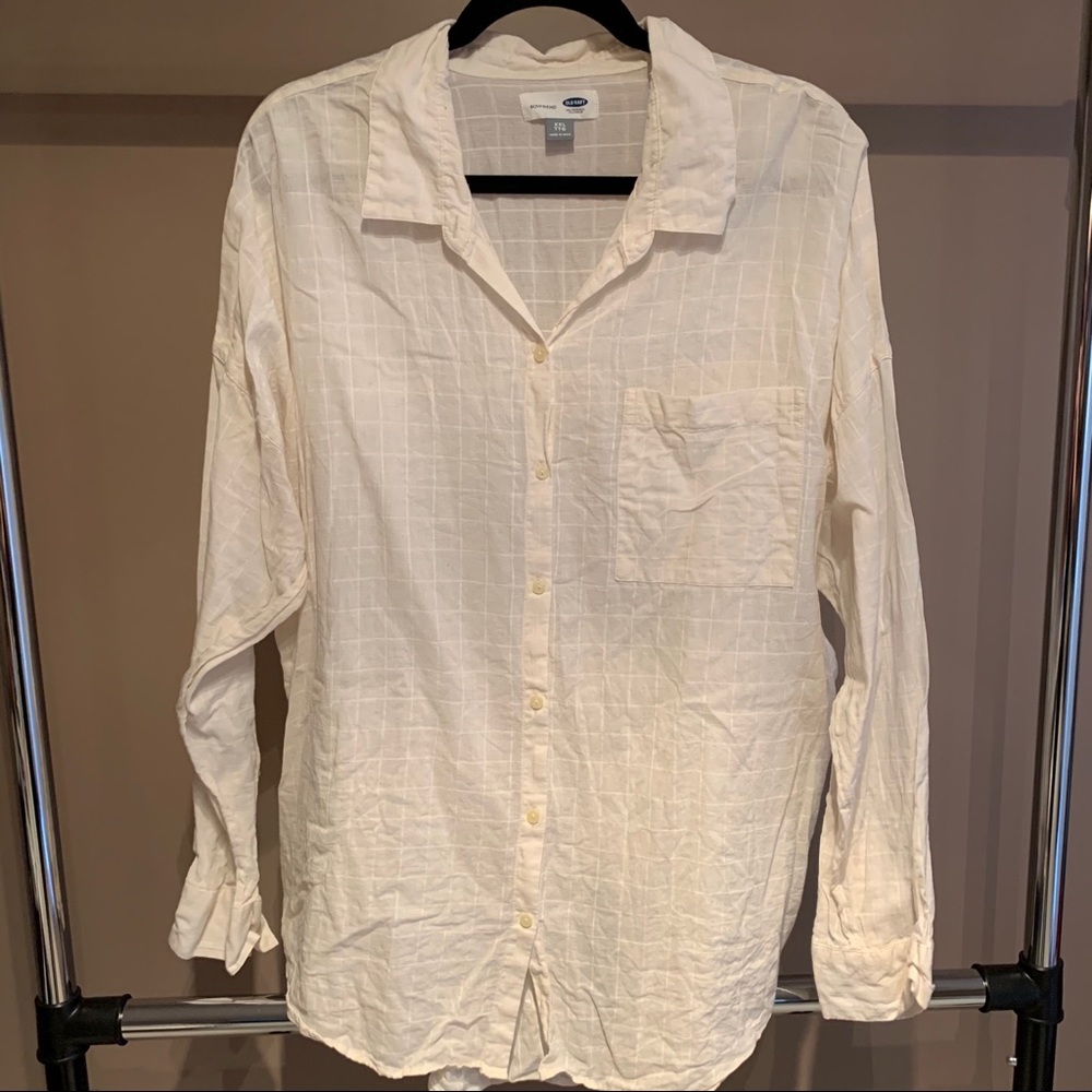 Old Navy Boyfriend Fit Button Down Top - Size XXL